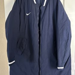 Nike Navy Blue Football/Baseball Jacket - X-Large