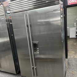 Sub Zero Built In 48” Side By Side Stainless Steel Refrigerator Model 2022 