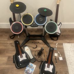 Complete Rock Band Video Game Setup