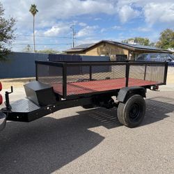 5x10 Heavy-Duty Utility Trailer – Titled