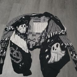 Halloween themed cardigan Gothic