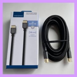 Insignia DisplayPort High Speed 4K Ultra Cable (10ft)