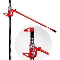 60" Farm Tractor Truck SUV Bumper Jack Ratcheting Style Off Road Farm Jack 3-Ton Capacity Truck Lift Bumper Utility