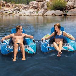 NEW IN BOX River Run 2-Pack / River Tubes Inflatable Pool Floats