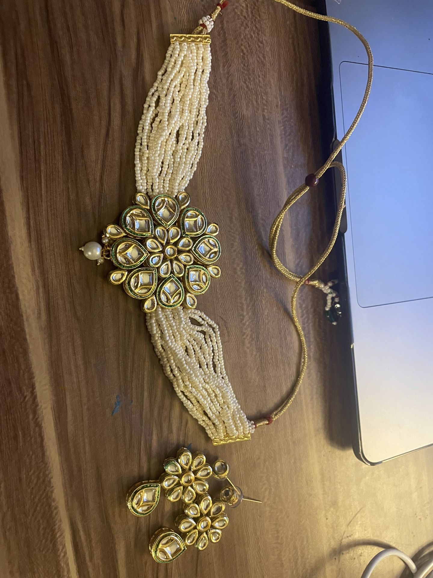 choker set/ indian jewelry/ jhumki