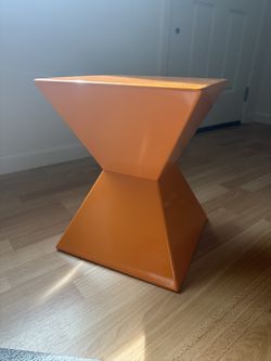 Vintage Orange Prism Table
