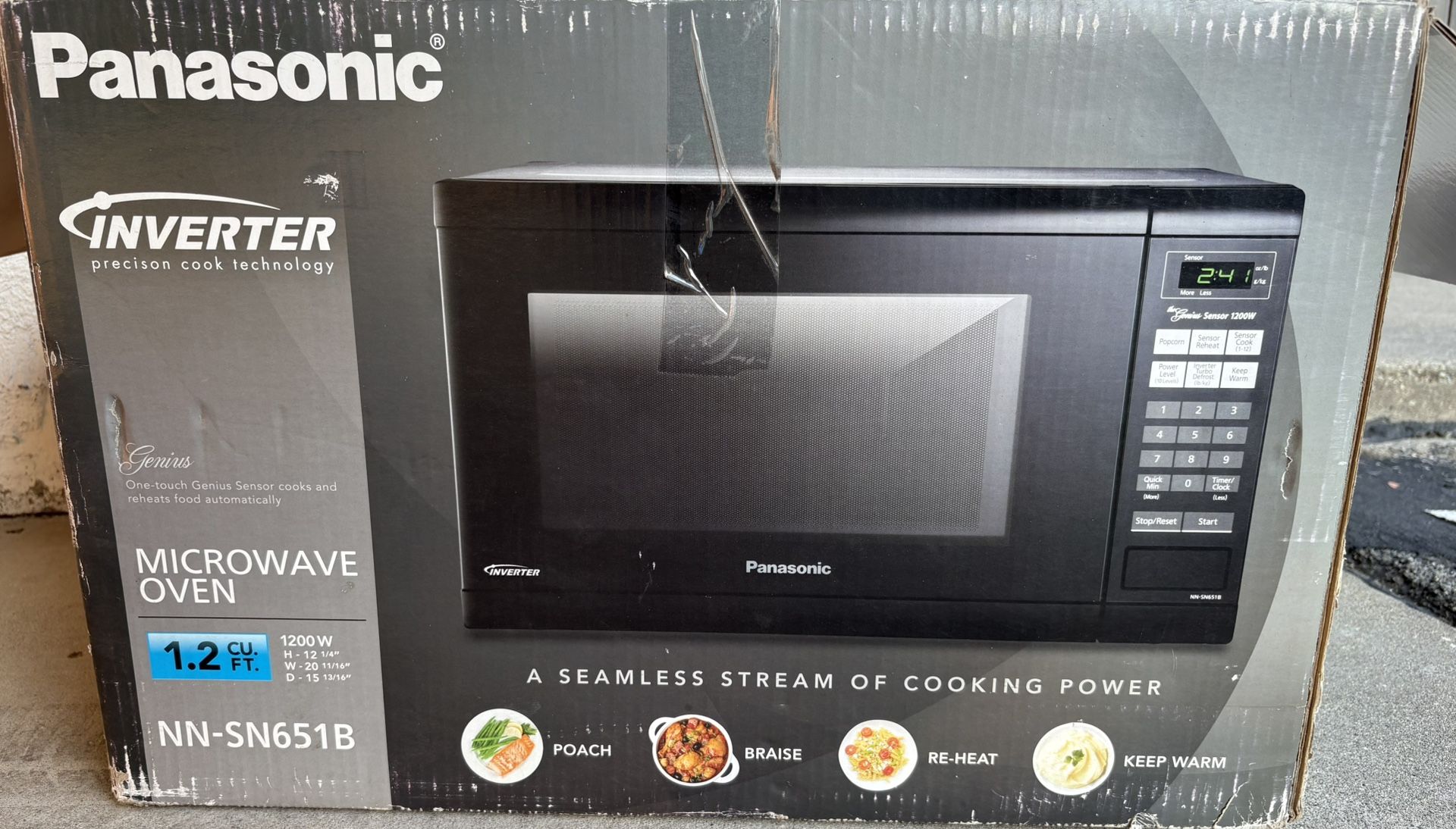 Black Panasonic Microwave