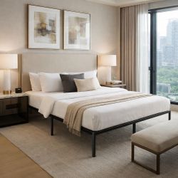 Brand New Queen Bed Frame + mattress For $140 