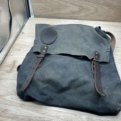 Duluth Pack Minnesota Cargo Backpack Canvas Leather Straps USA