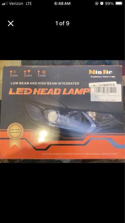 2.5 Inch Bi LED Projector Lens Headlight Retrofit Kit with High Low Beam-6000K White 92W/pair 20000L