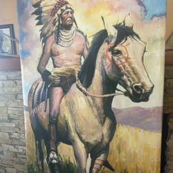 Chief on Horse Painting 