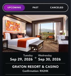 Graton Resort Hotel Room *last minute*