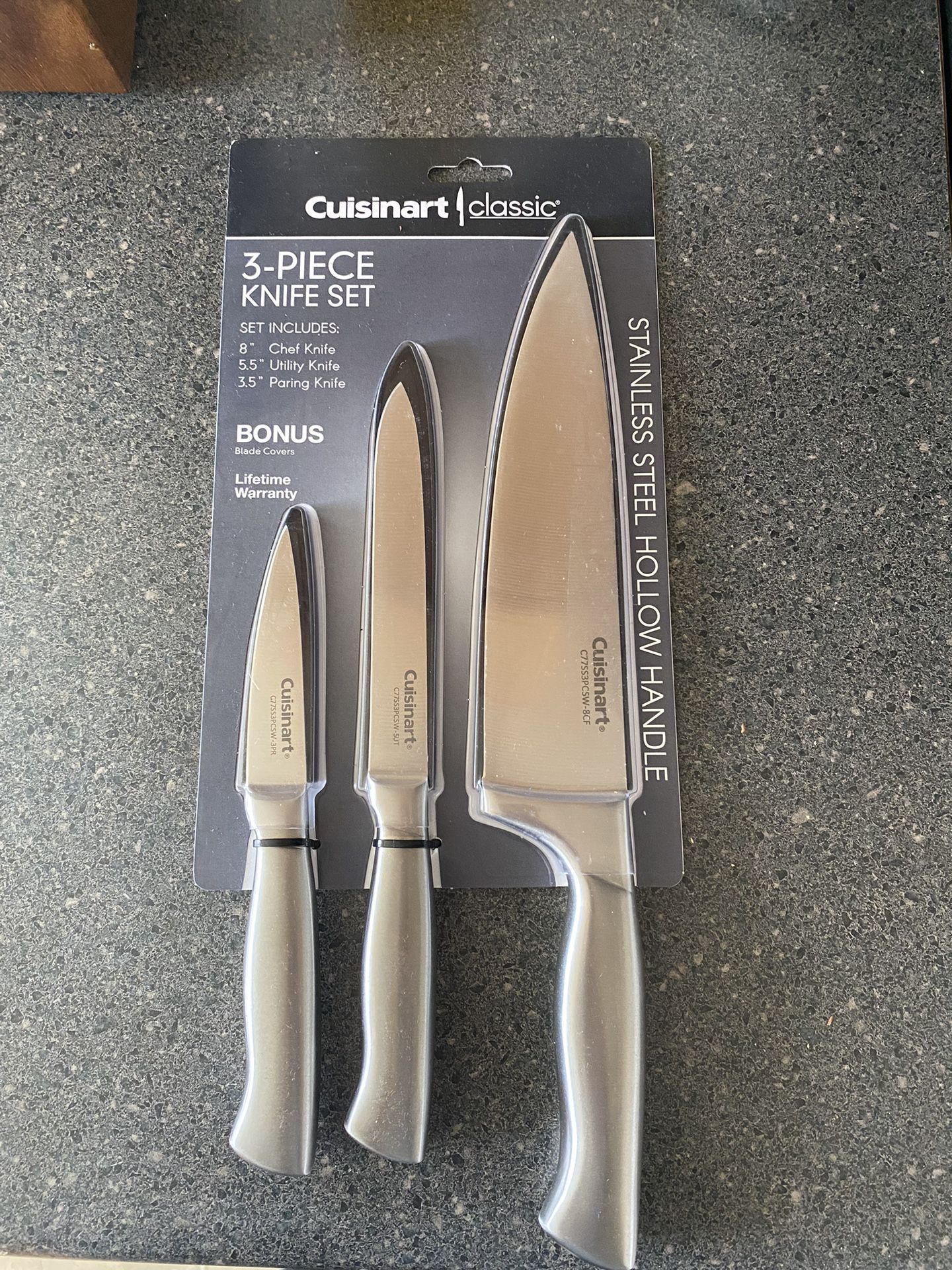 Cuisinart Stainless Steel 3-Piece Chef Set, C77ss-3pcsw