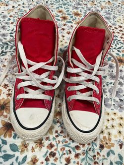 Kids Red Converse High Tops