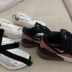 2 PAIR NIKE 270  SIZE 7 WOMEN ALL $140