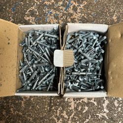 Concrete Anchor 1/4 X 1-1/4 Hammer Set, Lot Of 2 Boxes 100 Pcs Per Box 