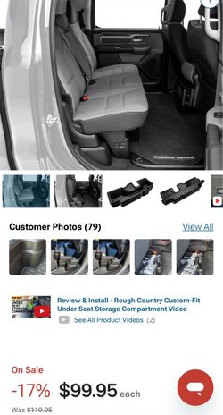 2019-2026 RAM 1500 Rough Country under seat storage
