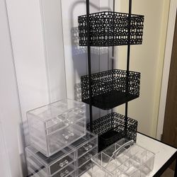 Three tier storage and Makeup storage containers