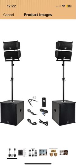 Brand New in Box DJ PA Speakers 6000W