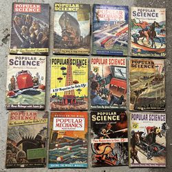 Antique Popular Science Magazine Collection 