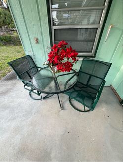 Patio table and chairs