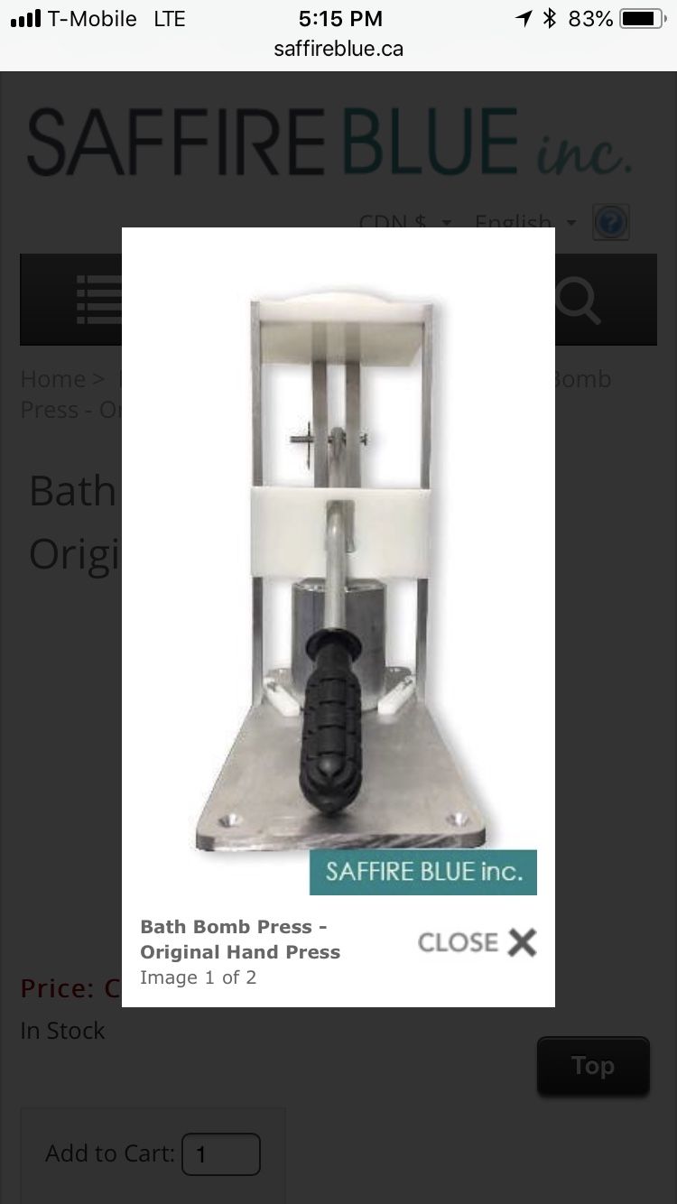 Bath Bomb Hand press & mold. Brand New! DIY Soap Supplies