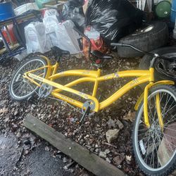 A two person bicycle