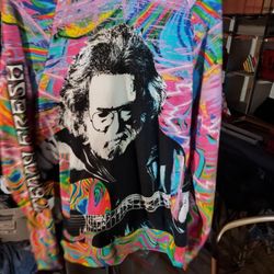 2017 TEDDY FRESH X JERRY GARCIA Psychedelic Hoodie Sweatshirt GRATEFUL DEAD NWT size S