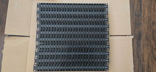 Rare 1U 48 port patch panel 1gbps cat6A