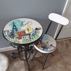 Tea/coffee Table And Chair