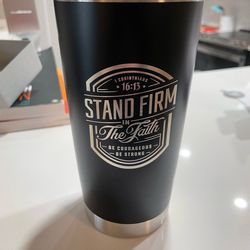 Stand Firm in Faith Stainless Steel Tumbler