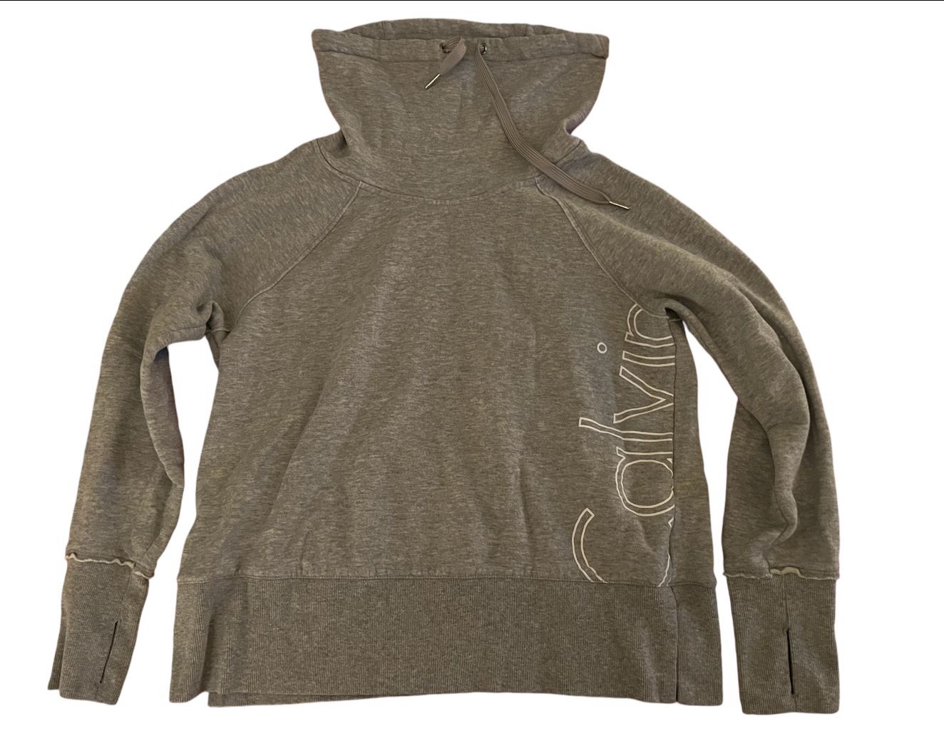 Calvin Klein Grey Pullover Style Sweatshirt Wonens Size Medium