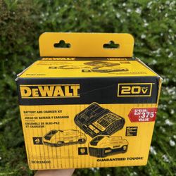 Dewalt 6ah & 4ah battery combo.  Comes with two battery and charger. Brand new never open