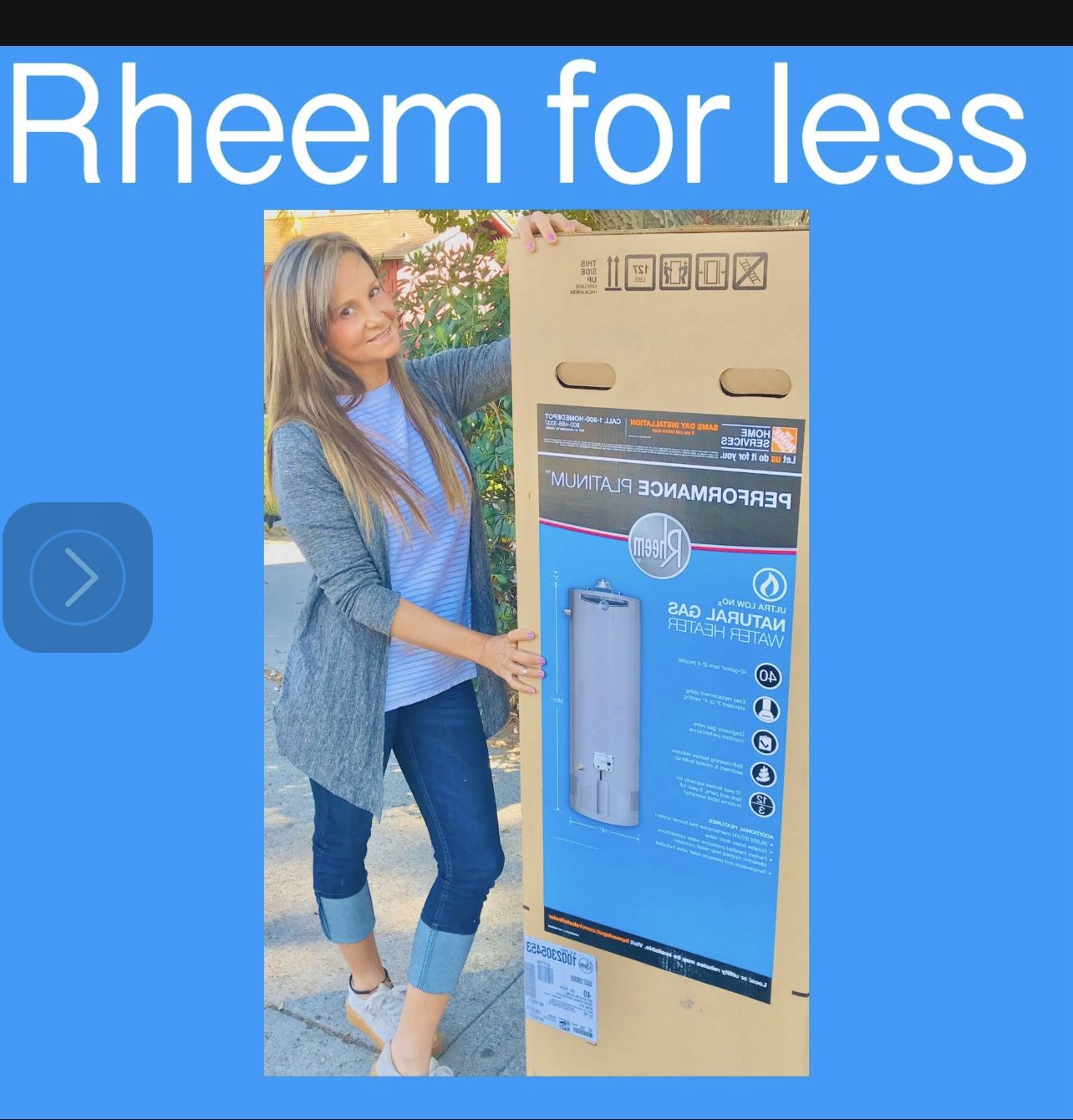 50 Gallon Rheem Performance Platinum Water Heater