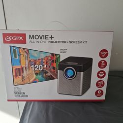 All in one projector and screen kit