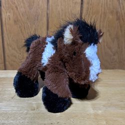 Vintage Purr-Fection by MJC Pinto Horse Plush Stuffed Animal Toy Brown 6” 1992