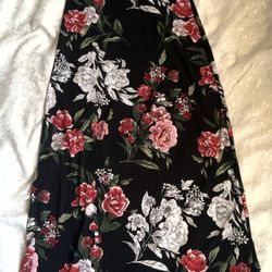 Small Black With Flowers 