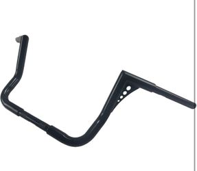 Brand New Black 12" Rise 1.25" Bars Ape Hanger Handlebar For Harley Touring Electra Glide FLHT FLHTC Dressers Baggers 1982-UP 1996 2014 2023 (#3)