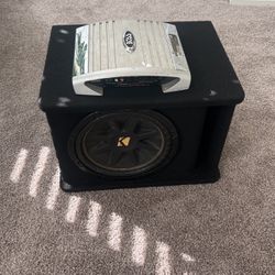 Amp And Speaker with Box