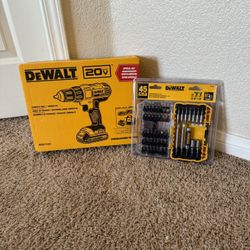 DEWALT 20V MAX Cordless 1/2 in. Drill/Driver, (2) 20V 1.3Ah Batteries, Charger and Bag