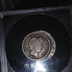 1897 Barber Dime 
