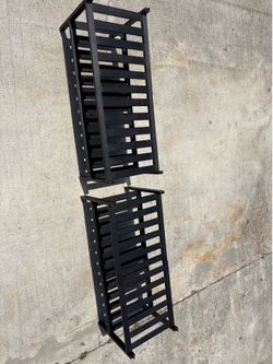 Black shoe racks