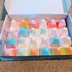 Foot Soak Bath Boms Lemon Apple Grape Sweet Orange Grapefruit Scented Essential Oils Pedicure Gift Set