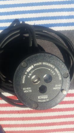 Phase Sequence Indicator HDE, K-7-1 or 3