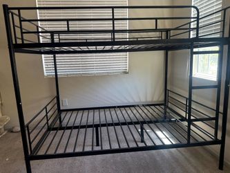 Black Full over Full Bunk Beds