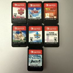 Nintendo Switch Games $35-$40 Each Pokémon Smash Bros Zelda 