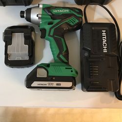 WH18DGL 18 Volt Hitachi Impact Driver Combo (New) 