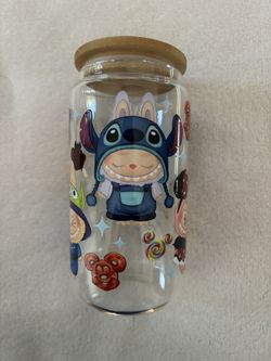 Stitch, Mickey, Aliens, Pooh Labubu Libby Cup
