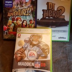 Video Games (Xbox 360) NEW 3pc
