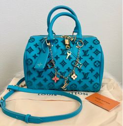 Fashion Speedy Hand/Shoulder Bag Turquoise Monogram Bag